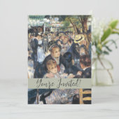 Renoir Moulin Dance Galette Party Einladung (Stehend Vorderseite)