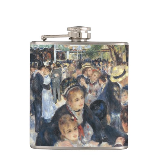 Renoir Moulin Dance Galette Party Flachmann (Vorderseite)