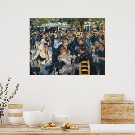 Renoir Moulin Dance Galette Party Poster (Küche)