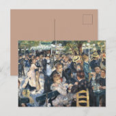 Renoir Moulin Dance Galette Party Postkarte (Vorne/Hinten)