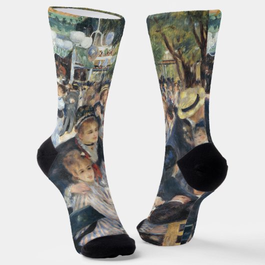 Renoir Moulin Dance Galette Party Socken (Gewinkelt)