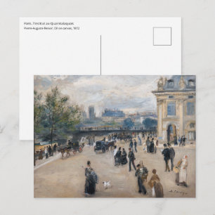 Renoir - Paris, Institut au Quai Malaquais Postkarte