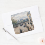 Renoir - Paris, Institut au Quai Malaquais Quadratischer Aufkleber (Umschlag)