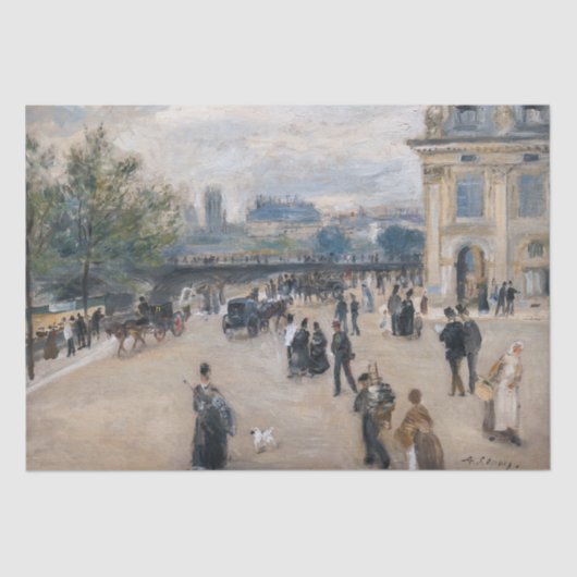 Renoir - Paris, Institut au Quai Malaquais Seidenpapier (Vorderseite)