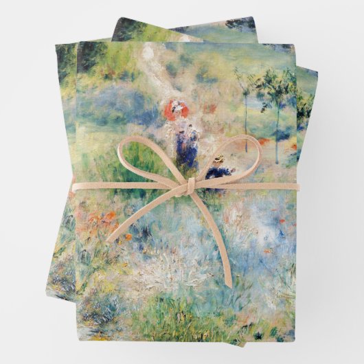 Renoir - Pfad führt durch das große Gras Geschenkpapier Set (Beispiel)