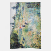 Renoir - Pfad führt durch das große Gras Geschirrtuch (Vertikal)