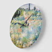 Renoir - Pfad führt durch das große Gras Große Wanduhr (Winkel)