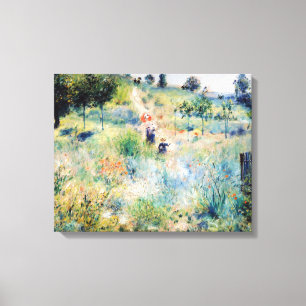 Renoir - Pfad führt durch das große Gras Leinwanddruck