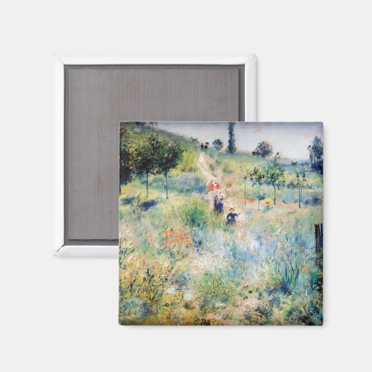 Renoir - Pfad führt durch das große Gras Magnet (Vorderseite/Rückseite)