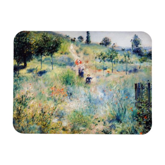 Renoir - Pfad führt durch das große Gras Magnet (Horizontal)