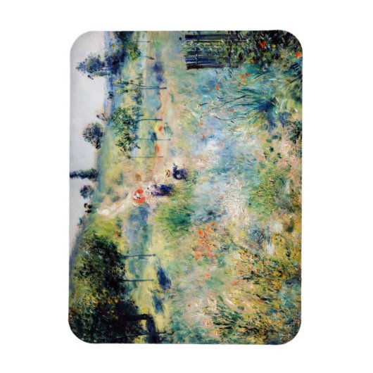 Renoir - Pfad führt durch das große Gras Magnet (Vertikal)
