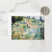 Renoir - Pfad führt durch das große Gras Mitteilungskarte (Vorderseite/Rückseite Beispiel)