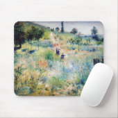 Renoir - Pfad führt durch das große Gras Mousepad (Mit Mouse)