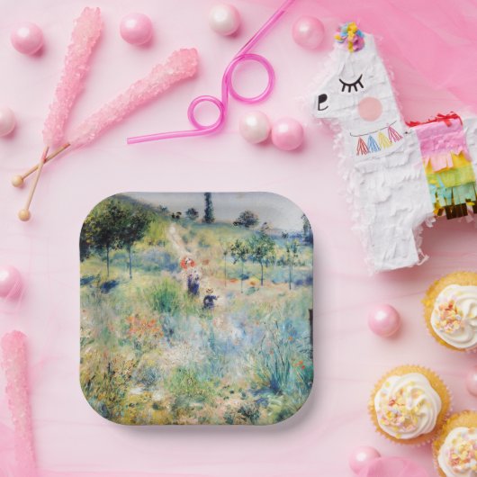 Renoir - Pfad führt durch das große Gras Pappteller (Party)