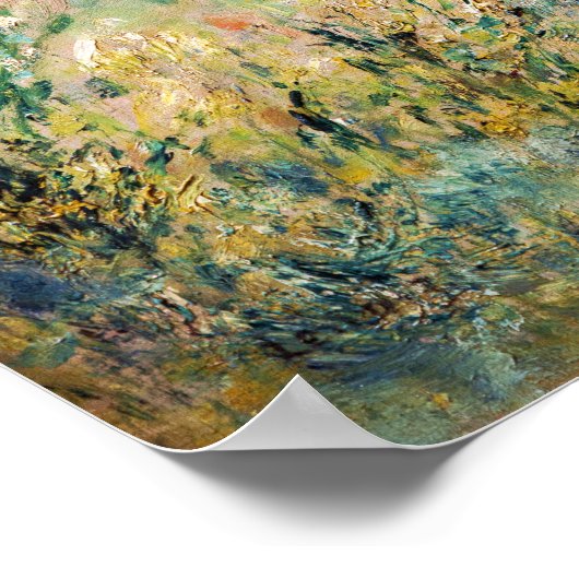 Renoir - Pfad führt durch das große Gras Poster (Ecke)