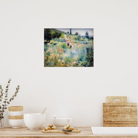 Renoir - Pfad führt durch das große Gras Poster (Küche)