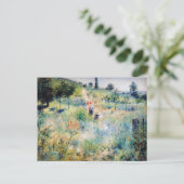 Renoir - Pfad führt durch das große Gras Postkarte (Stehend Vorderseite)