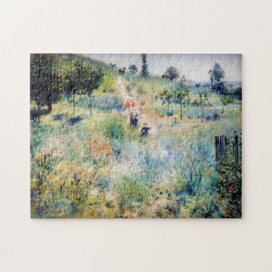 Renoir - Pfad führt durch das große Gras Puzzle (Horizontal)