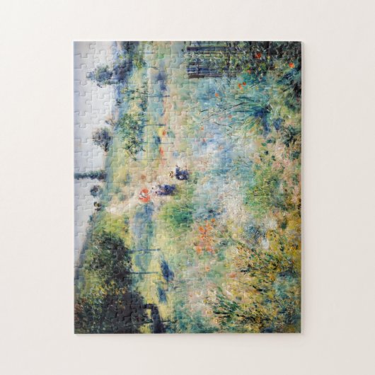 Renoir - Pfad führt durch das große Gras Puzzle (Vertikal)