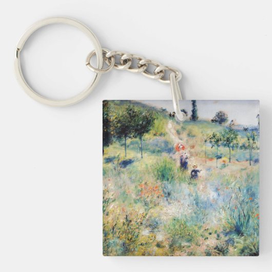 Renoir - Pfad führt durch das große Gras Schlüsselanhänger (Vorderseite)