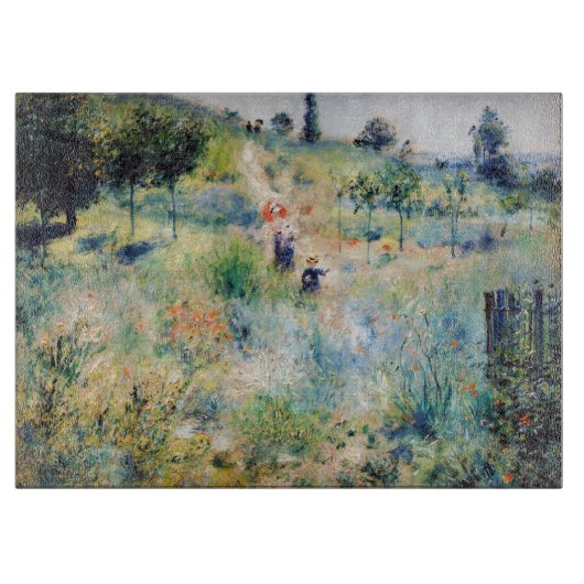 Renoir - Pfad führt durch das große Gras Schneidebrett (Vorderseite)