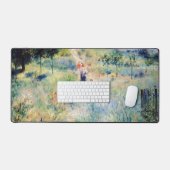 Renoir - Pfad führt durch das große Gras Schreibtischunterlage (Tastatur & Maus)