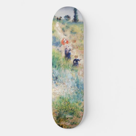 Renoir - Pfad führt durch das große Gras Skateboard (Vorderseite)