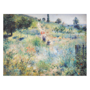 Renoir - Pfad führt durch das große Gras Tischdecke