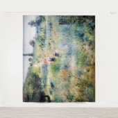 Renoir - Pfad führt durch das große Gras Wandteppich (Vorderseite)
