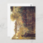 Renoir, Pierre-Auguste Monet beim Malen in seinem Postkarte (Vorne/Hinten)