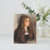 Renoir "Portrait of Julie Manet" Postkarte (Stehend Vorderseite)
