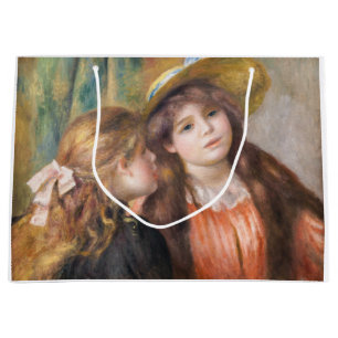 Renoir - Portrait von zwei kleinen Mädchen Große Geschenktüte