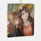 Renoir - Portrait von zwei kleinen Mädchen Keramikornament (Rechts)