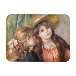 Renoir - Portrait von zwei kleinen Mädchen Magnet