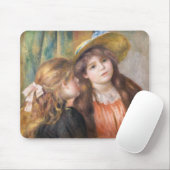Renoir - Portrait von zwei kleinen Mädchen Mousepad (Mit Mouse)