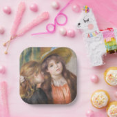 Renoir - Portrait von zwei kleinen Mädchen Pappteller (Party)