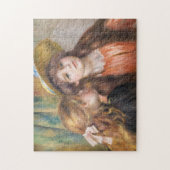 Renoir - Portrait von zwei kleinen Mädchen Puzzle (Vertikal)