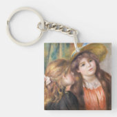 Renoir - Portrait von zwei kleinen Mädchen Schlüsselanhänger (Vorderseite)