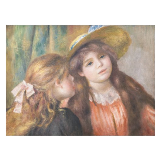 Renoir - Portrait von zwei kleinen Mädchen Tischdecke (Vorderseite (Horizontal))