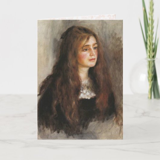 Renoir "Porträt von Julie Manet " Karte (Vorderseite)