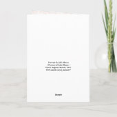 Renoir "Porträt von Julie Manet " Karte (Rückseite)