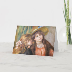Renoir - Porträt von zwei kleinen Mädchen Karte