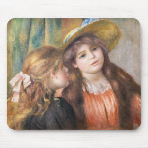 Renoir - Porträt von zwei kleinen Mädchen Mousepad