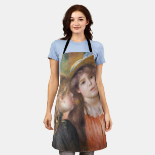 Renoir - Porträt von zwei kleinen Mädchen Schürze