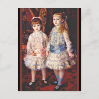 Renoir - Rosa und Blau, berühmtes Bild, Postkarte