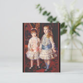 Renoir - Rosa und Blau, berühmtes Bild, Postkarte (Stehend Vorderseite)