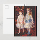 Renoir - Rosa und Blau, berühmtes Bild, Postkarte (Vorne/Hinten)
