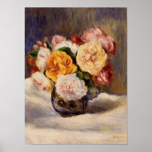 Renoir Rose Bouquet Print Poster