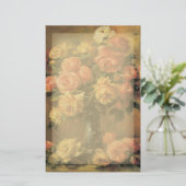 Renoir Rose Briefpapier (Stehend Vorderseite)