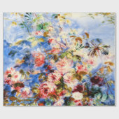 Renoir - Rose in einem Fenster Geschenkpapier (Flach)